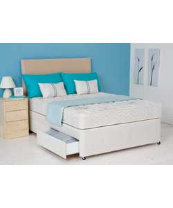 Elliot Microquilt Small Double Divan - 4 Drawer