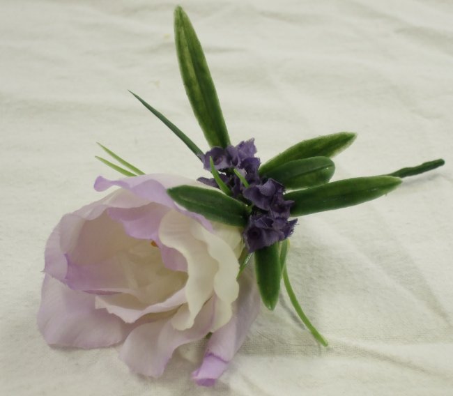 Silk Bouquets Lilac Lisi Buttonhole