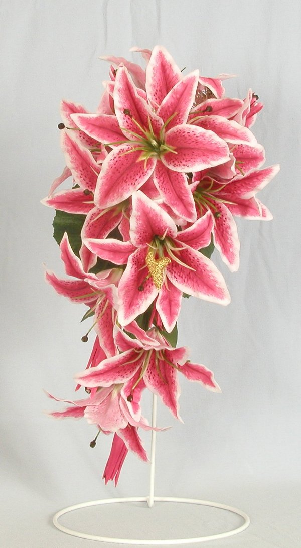 Silk Bouquets Stargazer Lilly Bridal Shower