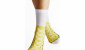 Silly Socks Adult Sneaker - Lemon - 3-7
