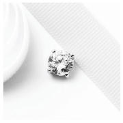 Silver Cubic Zirconia Single Stud