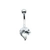 SILVER Fish Navel Bar