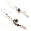 silver Freshwater Pearl Earrings by Sea Gems