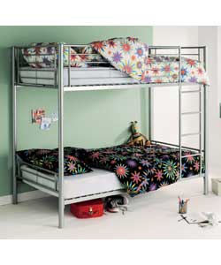 SILVER Metal Bunk Bed Frame Only - Express