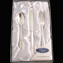 Silver Plated 3 Piece Cutlery Set