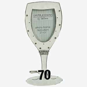 Plated 70th Birthday Champagne Glass