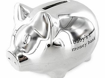 Plated Babys 1st Piggy Money Bank by