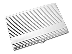 Silver Plated Business Card Case 014024