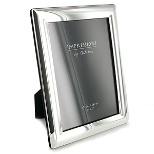 silver Plated Curved Edge Single Photo Frame