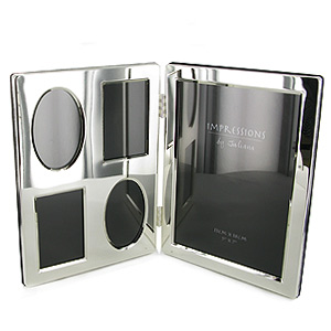 Silver Plated Double Collage Photo Frame