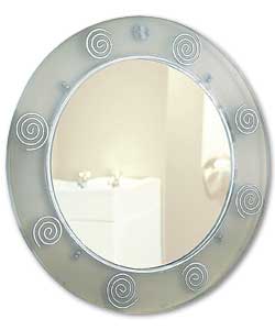 Swirl Round Mirror
