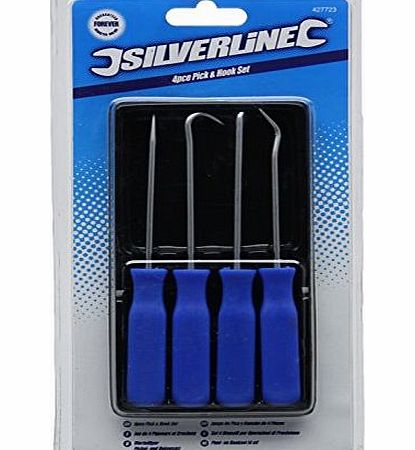 Silverline Tools Silverline 427723 Pick and Hook Set 4-Piece 140mm