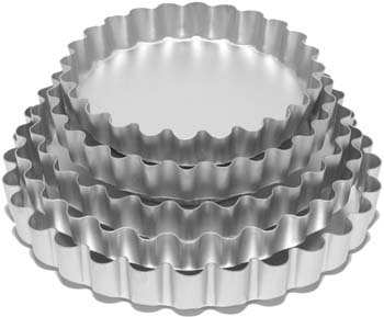 10in Deep fluted flan with loose base