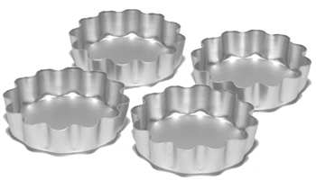 3.5in deep fluted flan (Set of 4)