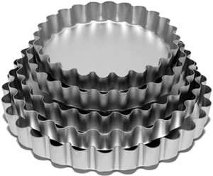 8in Deep fluted flan with loose base