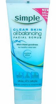 Simple Clear Skin Oil Balancing Facial Scrub
