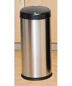 Human 30 Litre Touch Bin Brushed Stainless Steel