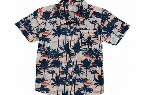 Simple Kids Wout palm trees blouse Midnight blue `2 years,8