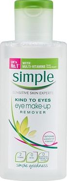 Simple, 2041[^]10023878 Kind To Eyes Eye Make-Up Remover 125ml
