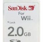 Wii 2GB Memory Gaming Card on Nintendo Wii