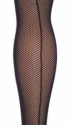 Simply Scrumcious Seamed Fishnet Lace Top Stockings XXL Black