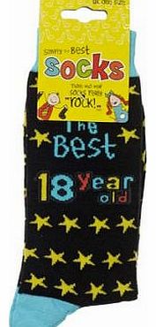 Simply the Best  18 Year Old Socks, Birthday, Anytime Gift / Present