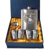 Homer Simpson Stainless Steel Hip Flask Gift Set
