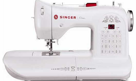 Singer Model One Sewing Machine - White