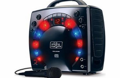 Singing Machine SML-283 Portable CD-G Karaoke Player and 3 CDGs Party Pack - Black