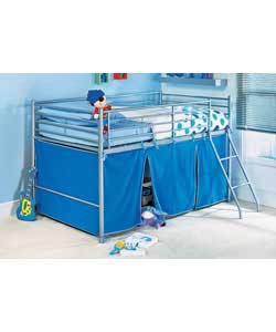 single Mid Sleeper with Comfort Mattress and Blue Tent