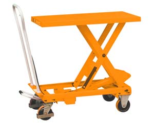 Single scissor lift tables