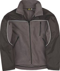 Site, 1228[^]49149 Fleece Jacket Grey/Black X Large 47`` Chest