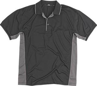 Site, 1228[^]90528 Moisture Wicking Polo Shirt Black Large