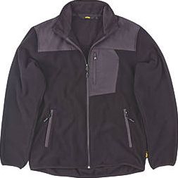 Site, 1228[^]4019H Teak Fleece Jacket Black Large 44`` Chest