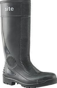 Site, 1228[^]99211 Trench Safety Wellington Boots Black Size 8