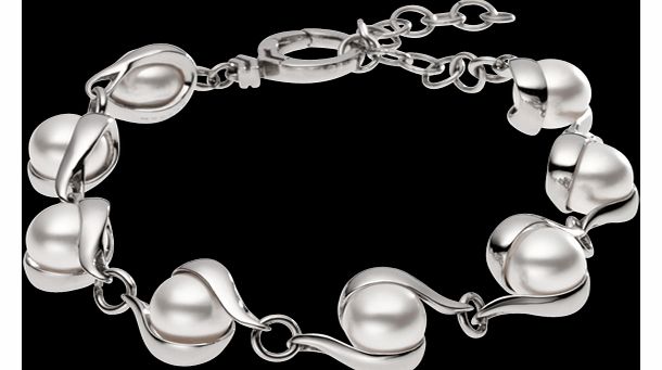 Steel Sea Austrian Pearl Bracelet