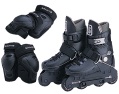 hardcore in-line skates with safety set