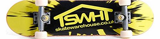 Skatewarehouse Tech Finger Skateboard Deck New - Yellow