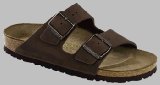 BIRKENSTOCK Arizona, Sandals, Terracotta, Waxed Leather, Narrow Width, Size 45