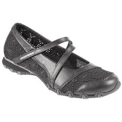 Skechers Female Ske906 Leather/Textile Upper Textile Lining New In in Black, Pewter
