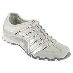 Skechers Female Ske910 Leather/Textile Upper Textile Lining Comfort Small Sizes in Grey