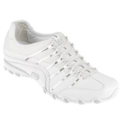 Skechers Female Ske910 Leather/Textile Upper Textile Lining in White