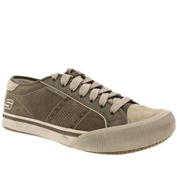 Skechers Male Ers Strand North Beach Leather Upper Fashion Trainers in Brown