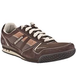 Skechers Male Skechers Colony Suede Upper Fashion Trainers in Brown