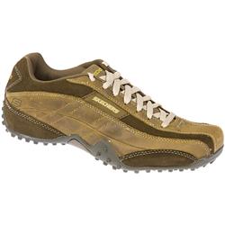 Skechers Male SSSKE1012 Leather Upper Textile Lining Fashion Trainers in Brown