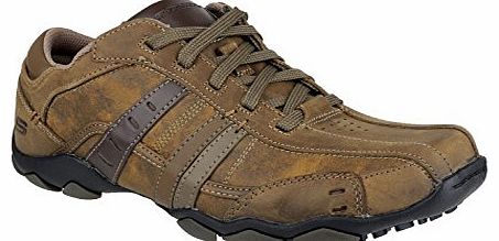 Skechers Mens Lace Up Trainers Brown UK Size 7