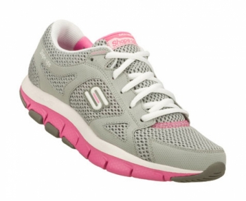Shape Ups Liv Smart Grey/Pink Ladies Shoe