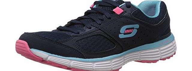 USA Womens Agility Perfect Fit Low-Top Trainers 11903 Navy/Turquoise 6 UK, 39 EU