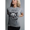 Skinny T-shirt - Soul Kitten (Grey)