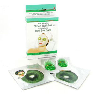 Skin Benefits Self Heating Green Tea Mask 5g - Green Tea with Cucumber